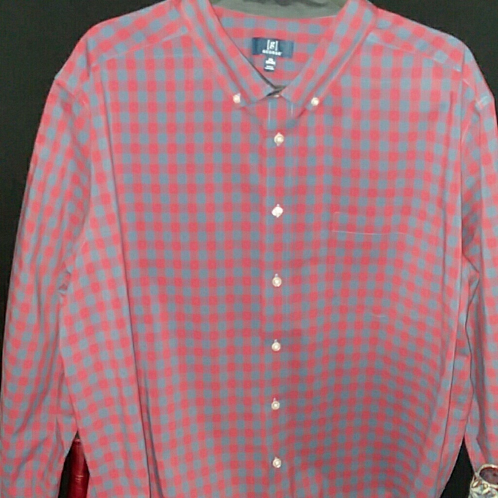 2XL George Long Sleeve Button Down Men's 50-52